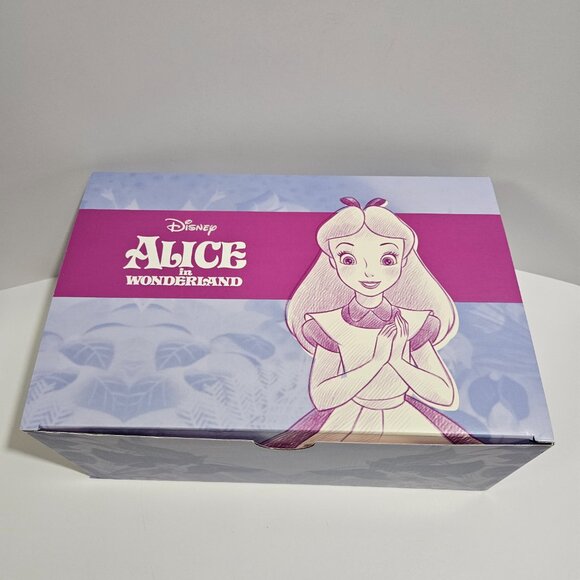 Disney Alice In Wonderland Slip On Clogs Women's Size 8 Sandals With Box Blue - Picture 10 of 11